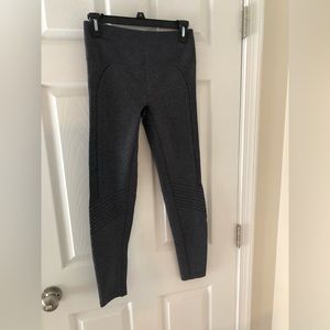 Jilla Womens Seamless High Waisted Blue Activewear Leggings